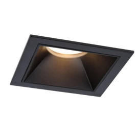 Spot encastré carré Cole Coin Paulmann - Fixe - 6W - 2700K  - Noir - Dimmable