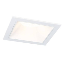 Spot encastré carré Cole Coin Paulmann - Fixe - 6W - 2700K - Blanc - Dimmable