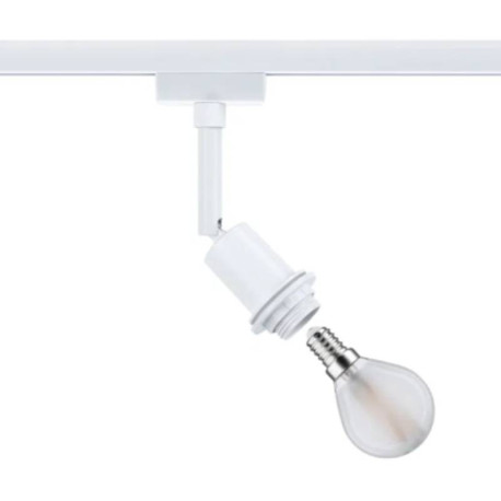 Spot sur rail DécoSystems Basic URail Paulmann - E14 - 20W max - Dimmable - 230V - Blanc