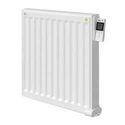 Radiateur Yali Digital Plus Finimétal - Fluide caloporteur - 1000W - Blanc