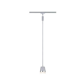 Suspension sur rail Cone URail Paulmann - GU10 - 10W - 230V - Dimmable - Chrome mat