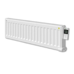 Radiateur Yali Digital Plus Finimétal - Plinthe - Fluide caloporteur - 1000W - Blanc