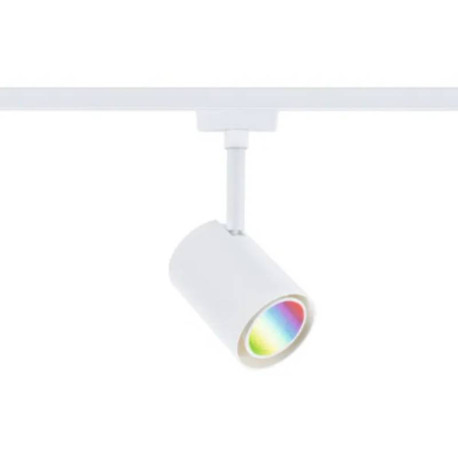 Spot LED sur rail Luxe URail Paulmann - Smart Home Zigbee 3.0 - 4.8W - RGBW+ - 230V - Dimmable - blanc