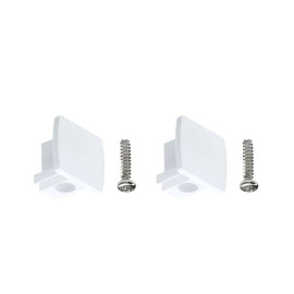 Kit de 2 embouts universels pour rails URail Paulmann - Plastique - Blanc