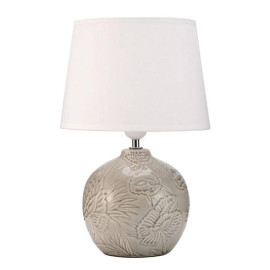 Lampe à poser Tender Love Pauleen - E27 - 20W - Blanc/Gris