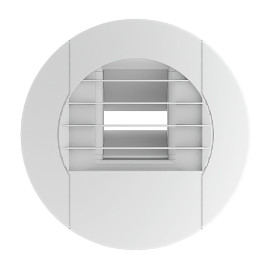 Bouche d'extraction hygroréglable BEHC.P 10-45/135m³/h S&P Unelvent - Cuisine - ø 125mm - A piles