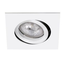 Spot encastré basculant TIPO Aric - Carré - GU10 - Max.50W - IP20 - Blanc