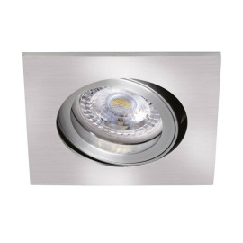 Spot LED encastré basculant TIPO Aric - Carré - 7W - 4000K - IP20 - Aluminium