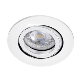 Spot LED encastré basculant TIPO Aric - Rond - 7W - 3000K - IP20 - Blanc