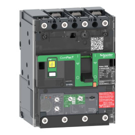 Disjoncteur Vigi ComPacT NSXmF Schneider Electric - MicroLogic 4.1 50A - 3P - 36kA - Borne à cosses