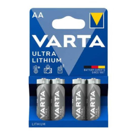 Pile lithium AA VARTA - Lot de 4 - 1,5V