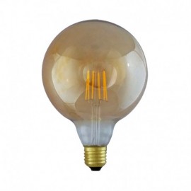 Ampoule LED à filament COB globe - E27 - 4W - 2700K - 380lm - Non dimmable