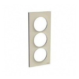 Plaque Odace Styl - Sable - Triple verticale 57mm