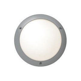 Hublot Chartres Origine intérieur avec détecteur HF - E27 - 70W - Rond - Gris métal - Non dimmable