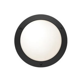 Hublot Chartres Origine antivandale intérieur avec détecteur HF - E27 - 53W - Rond - Noir - Non dimmable