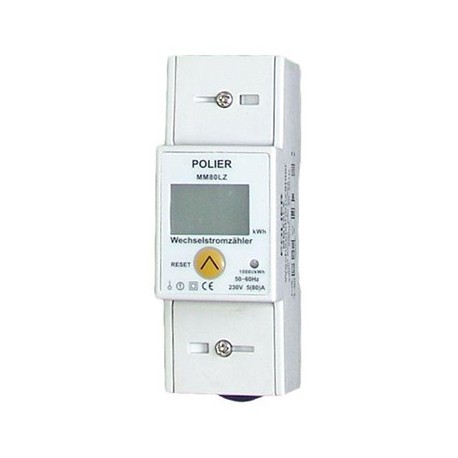 POLIER - MS16MM : Compteur électrique mobile - Monophasé 16 A