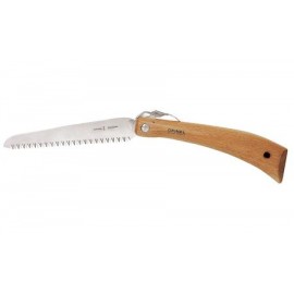 Couteau scie OPINEL fermant - N°18 - Lame carbone - Lame 18cm - Manche en hêtre