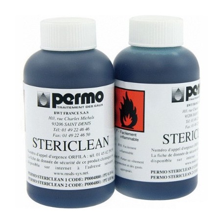Stériclean 2 nettoyeur de résines adoucisseur 2 x 1 L Permo BWT