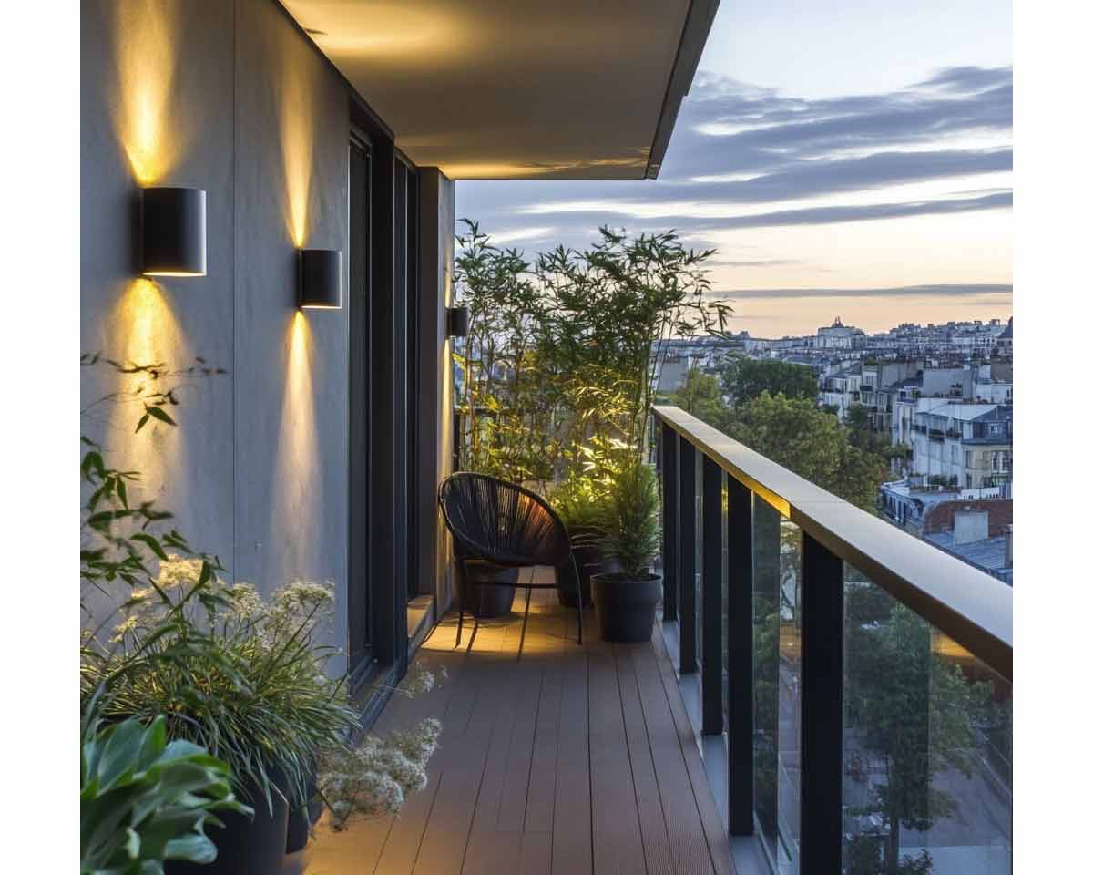 Quel éclairage extérieur choisir pour un balcon